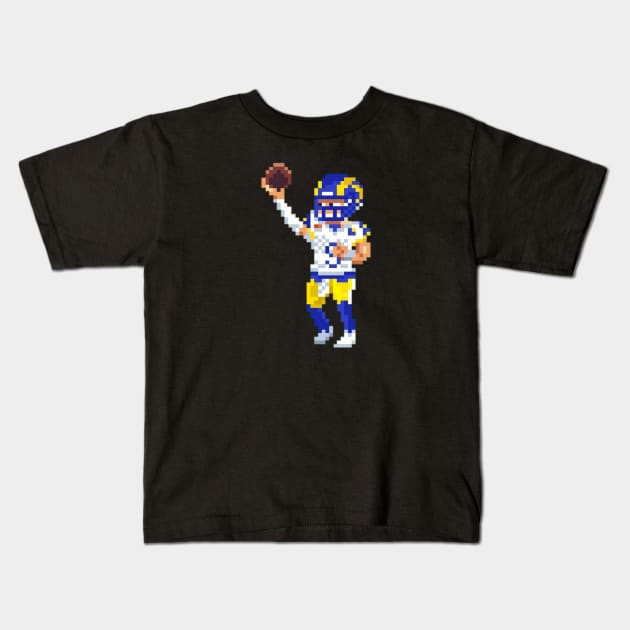 matt stafford 8bit Kids T-Shirt by Roti Kodok Art